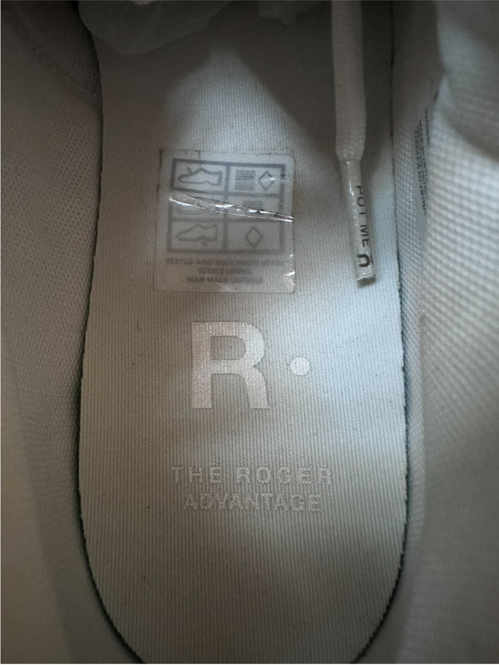 On Cloud The Roger Advantage All White Leather Sneaker Size Women’s US 9.5 - Picture 13 of 15